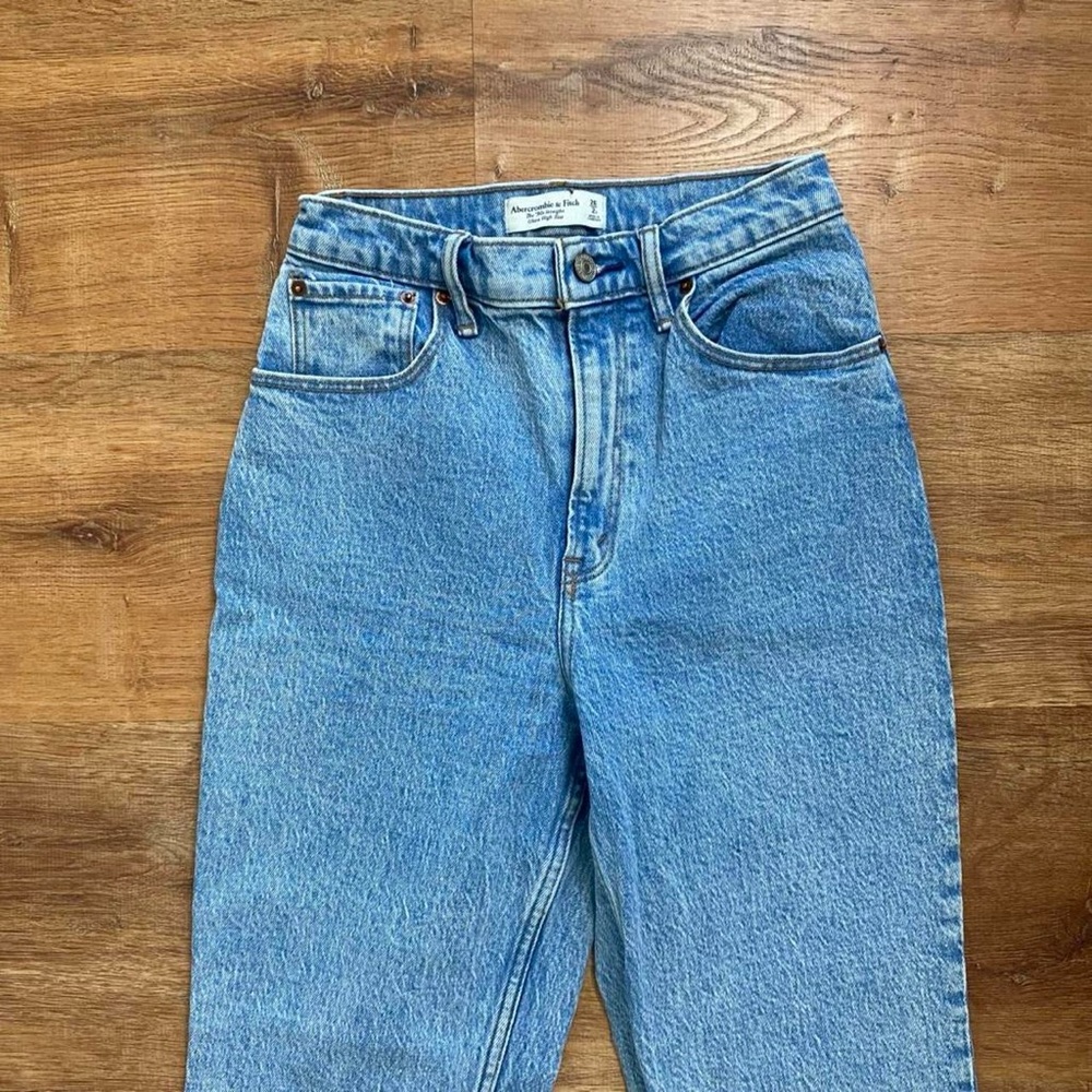 Abercrombie & fitch 90s straight leg curve love denim High-waisted jeans